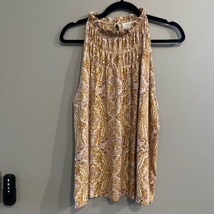 Women’s Melloday sleeveless paisley Blouse. Size XL